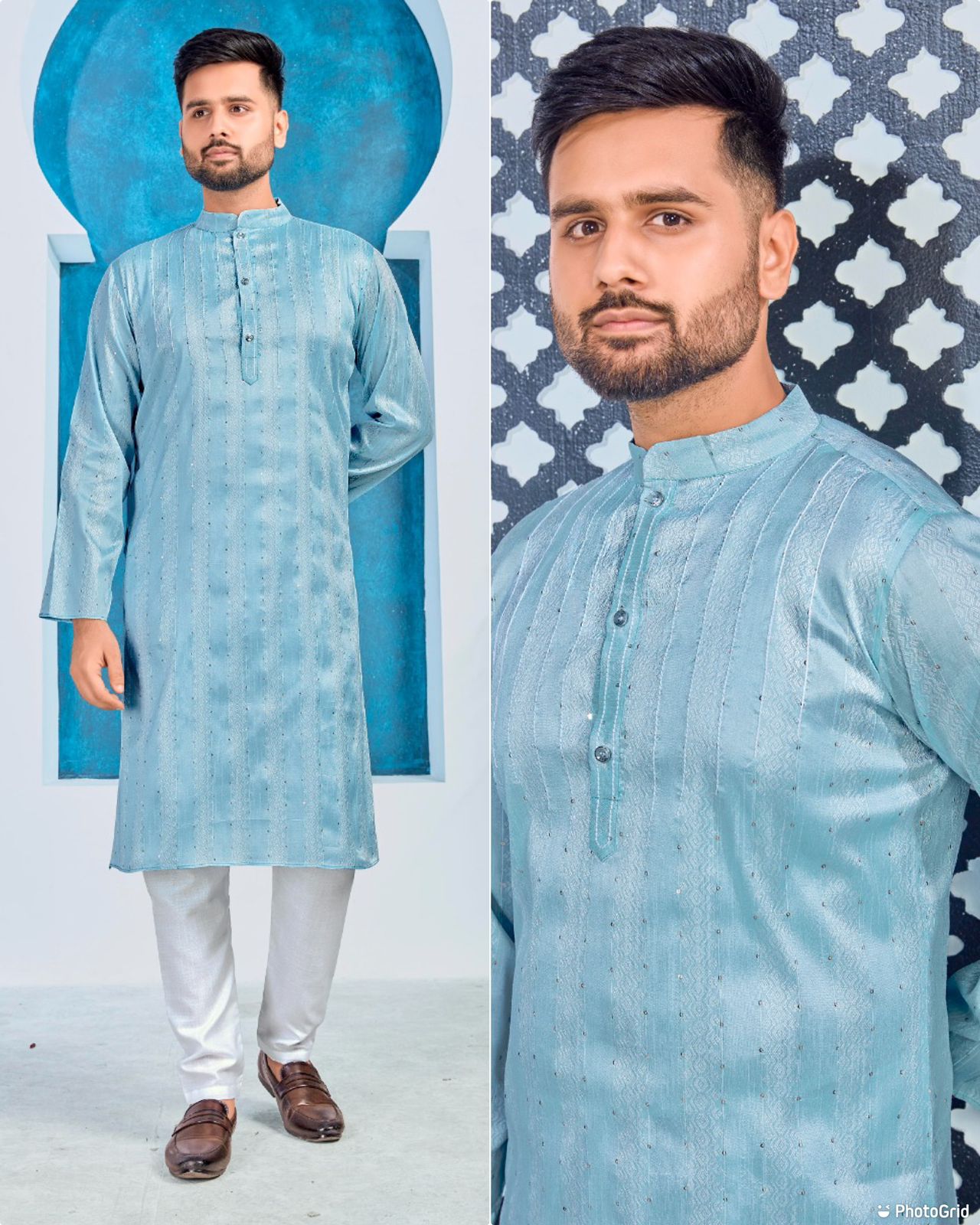 Stylish Traditional Men's Kurta Pajama set mahezon
